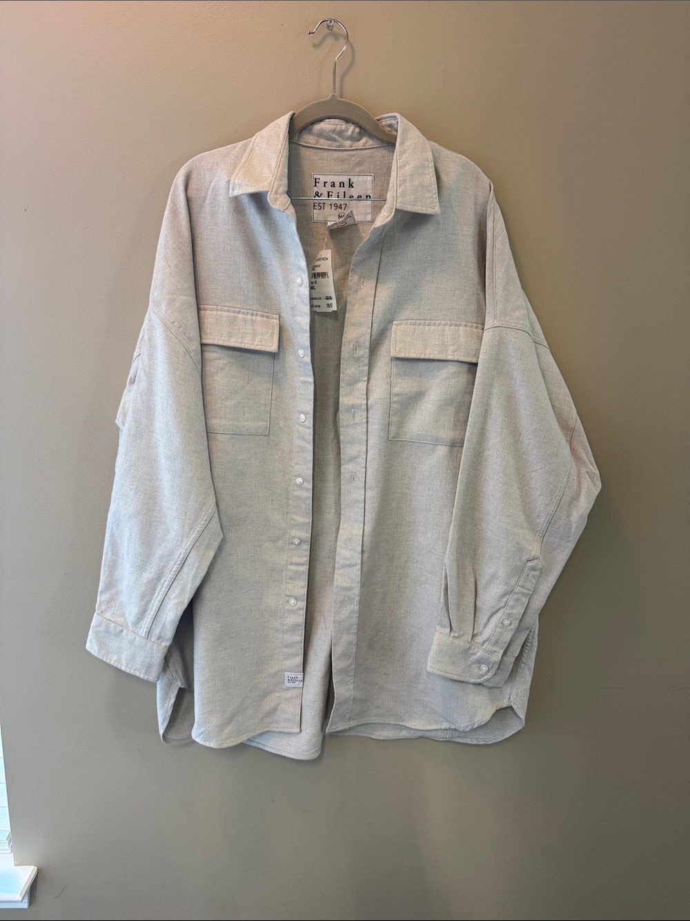 Frank & Eileen Light Gray Utility Shirt Jacket